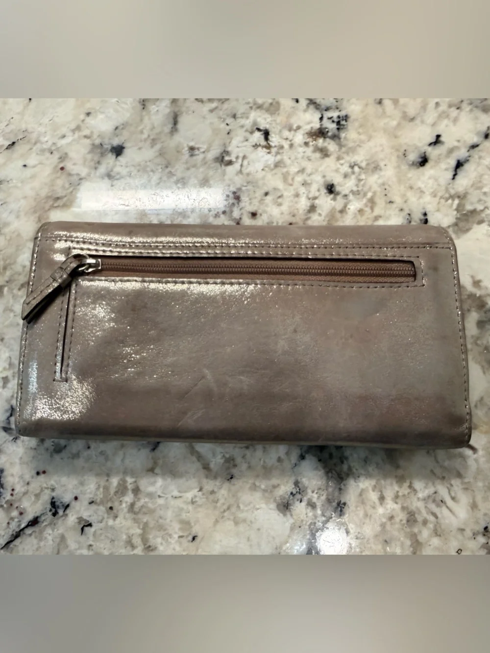 Coach EUC Metallic Pearl Leather Soho Shoulder Bag w/Wallet